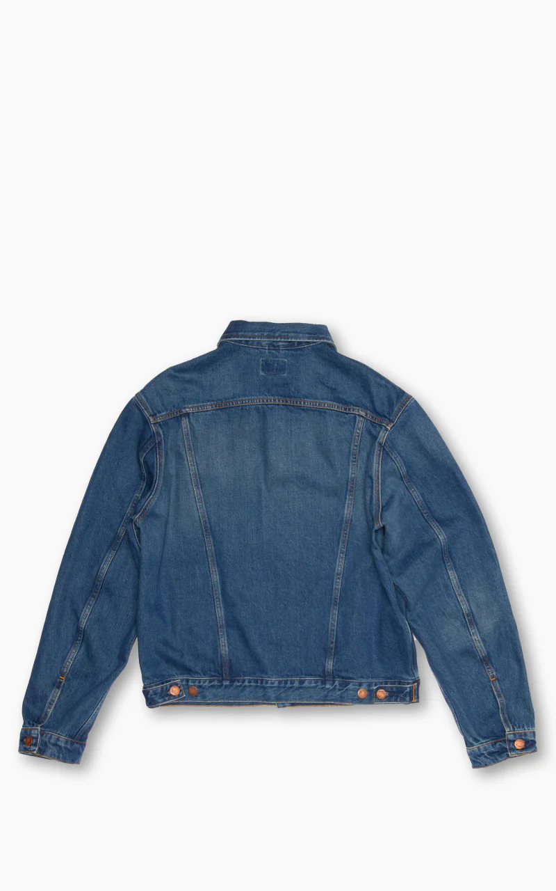 Nudie Jeans Danny Greasy Denim Jacket Mid Blue - Image 3
