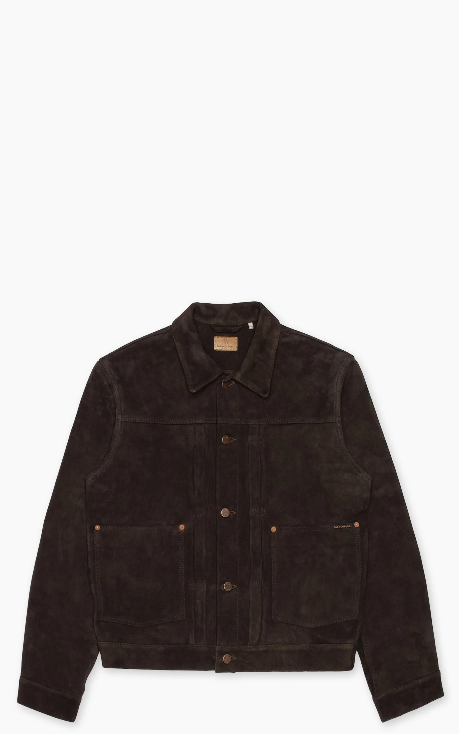 Nudie Jeans Dante II Suede Jacket Dark Brown