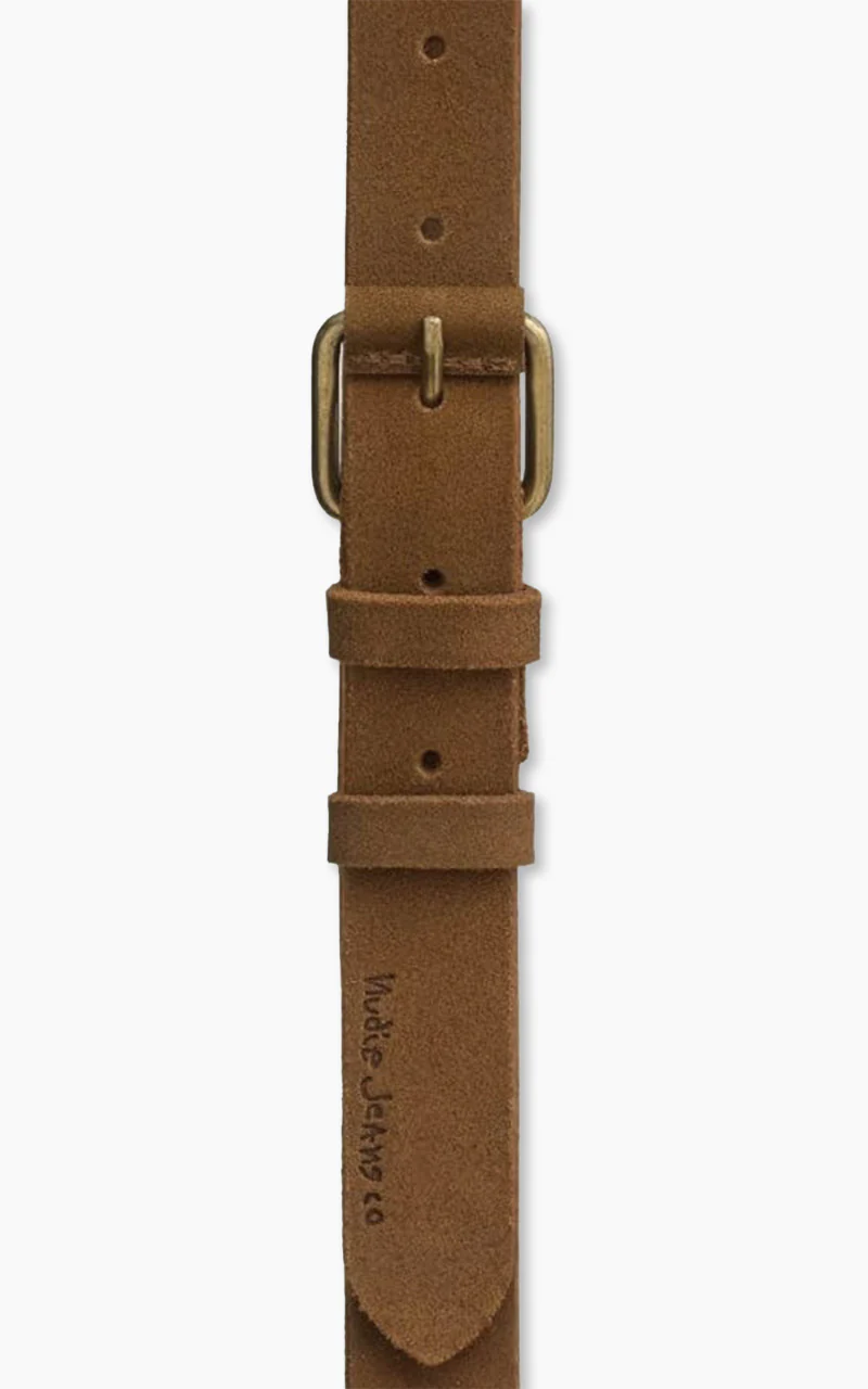 Nudie Jeans Dwayne Suede Belt Brown - Image 2
