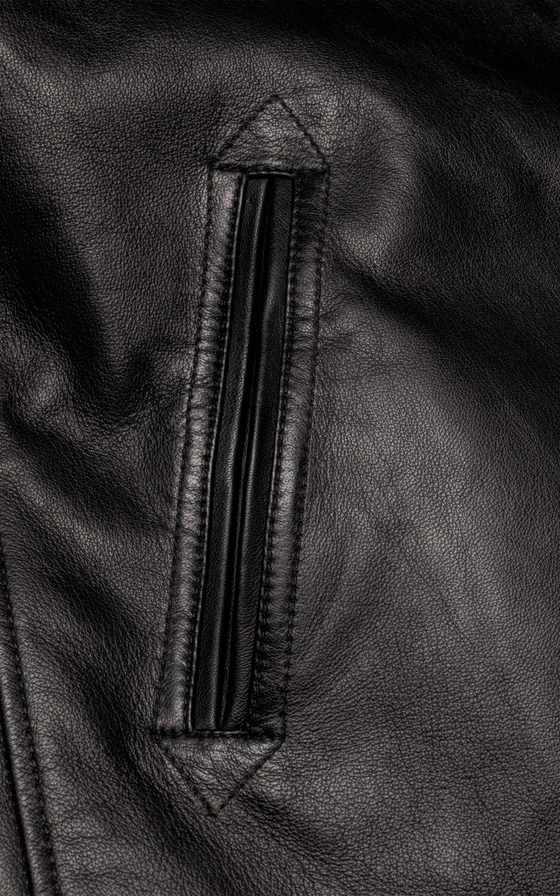 Nudie Jeans Ferry Leather Jacket Black - Image 10