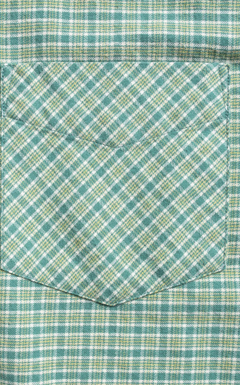 Nudie Jeans Filip Checked BD Shirt Green - Image 5