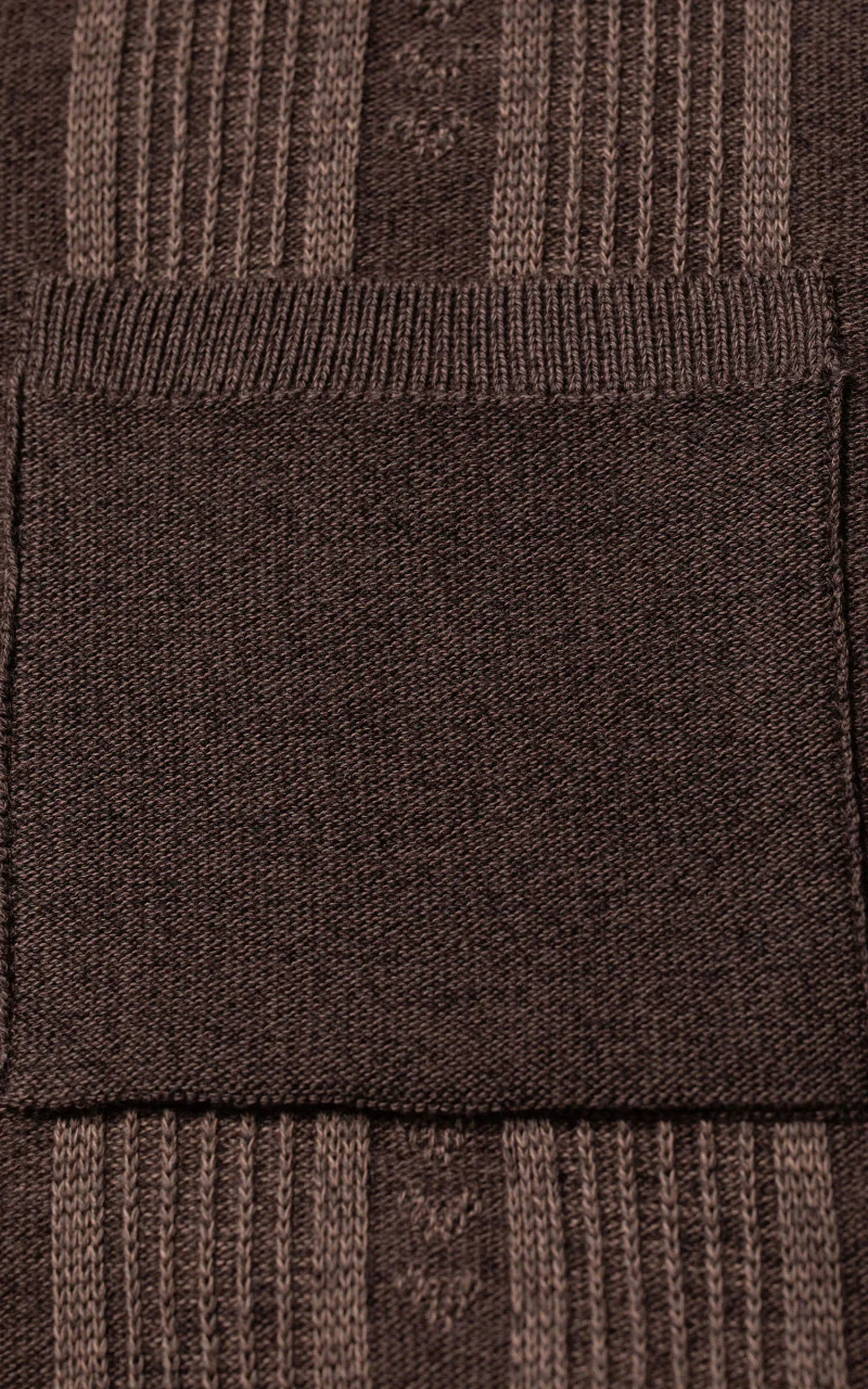 Nudie Jeans Frippe Polo Shirt Brown - Image 4
