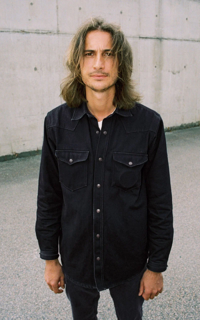 Nudie Jeans George Selvage Denim Shirt Black - Image 2