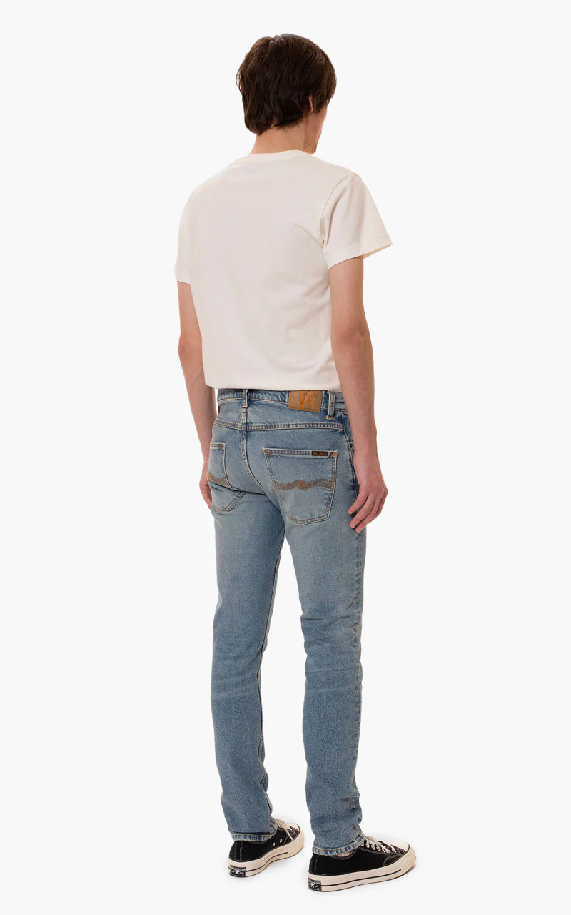 Nudie Jeans Grim Tim Blue Smoke - Image 5