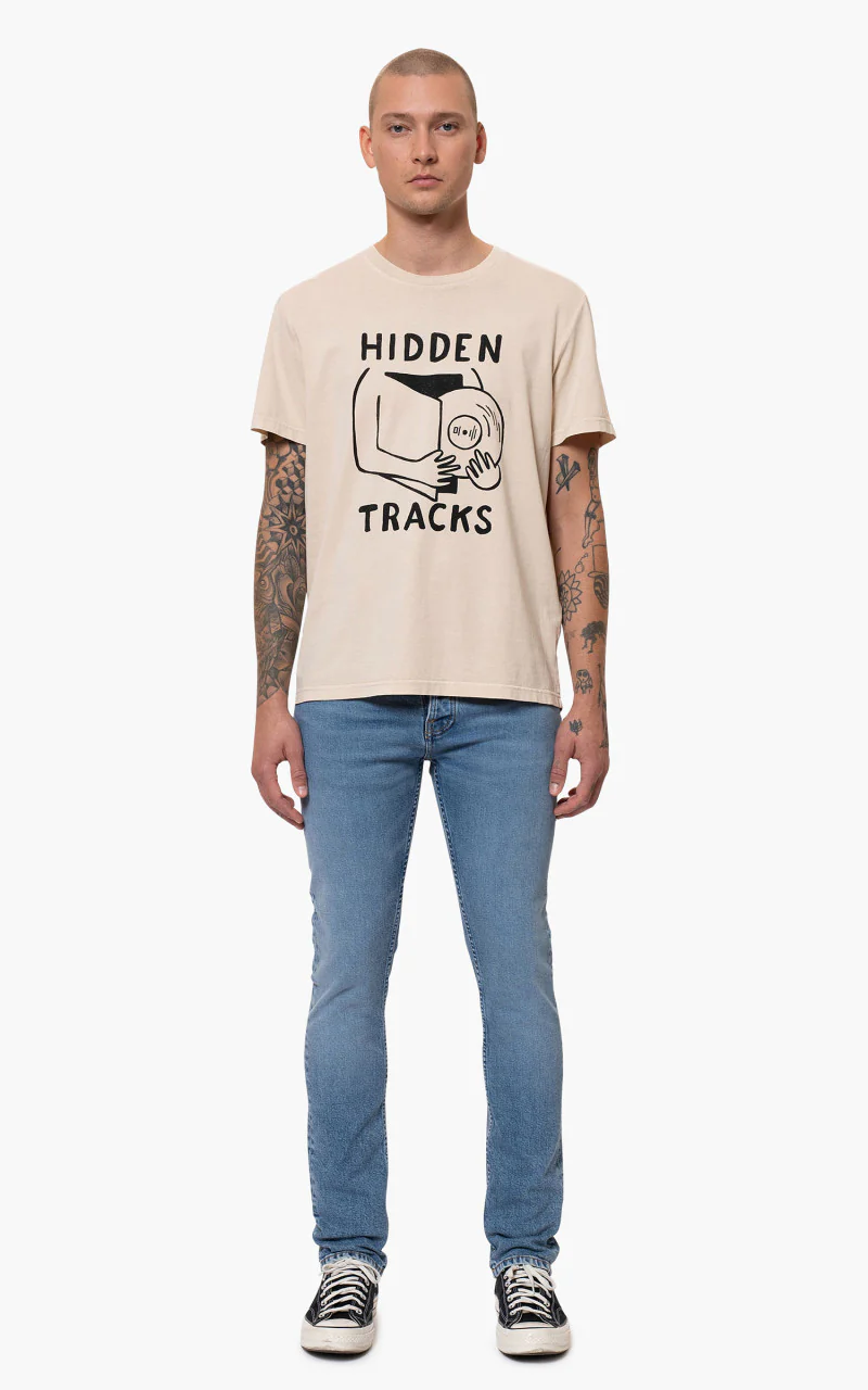 Nudie Jeans Grim Tim Worn Pale Blue - Image 2