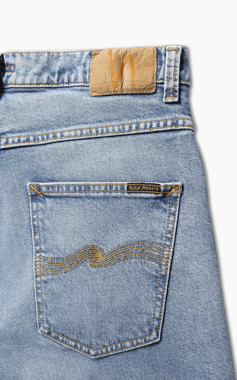 Nudie Jeans Grim Tim Worn Pale Blue - Image 5