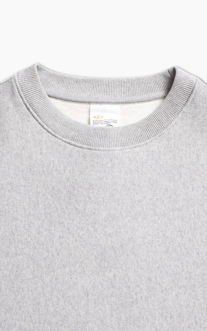 Nudie Jeans Hasse Crew Neck Greymelange - Image 5