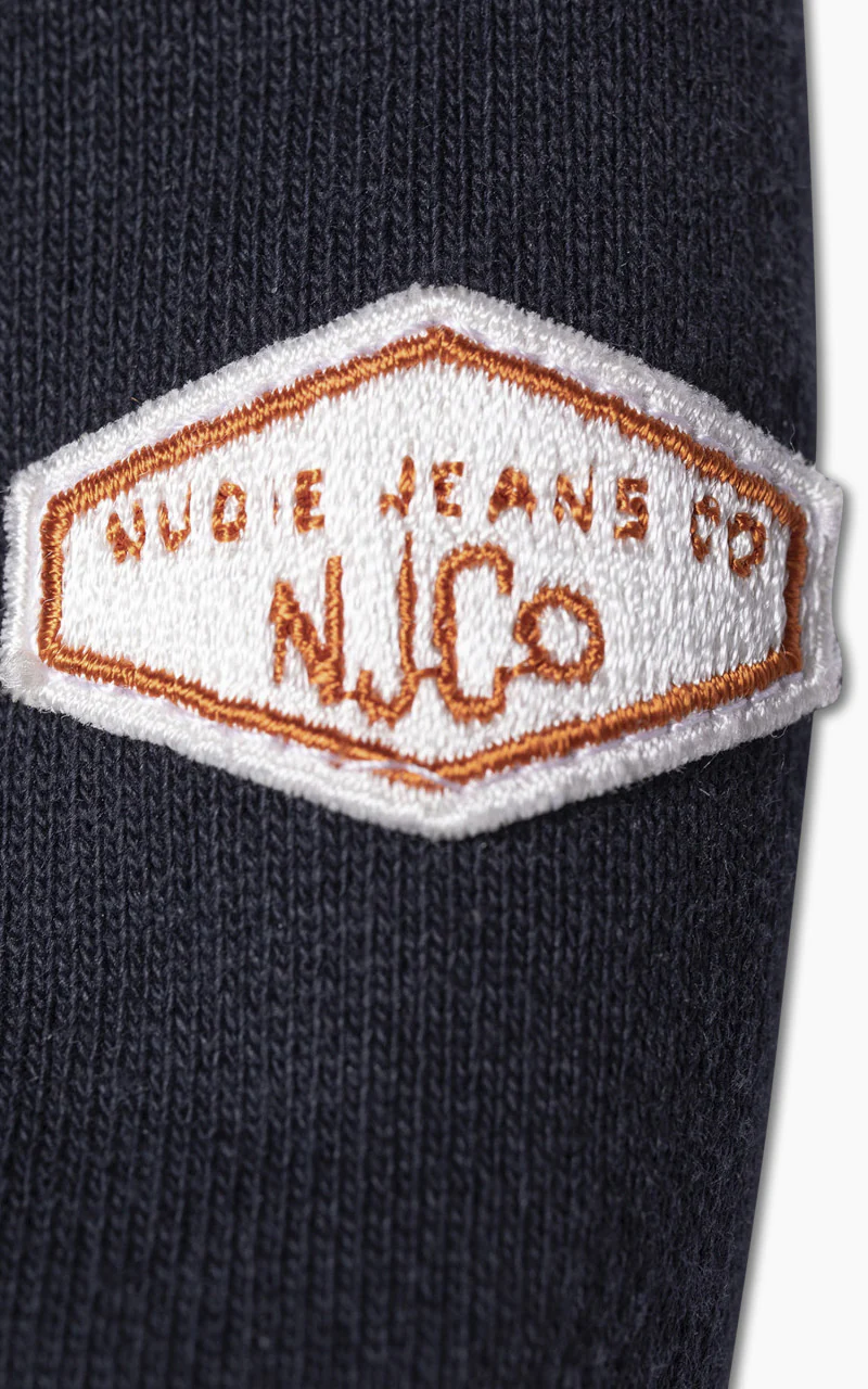 Nudie Jeans Hasse Crew Neck Navy - Image 4