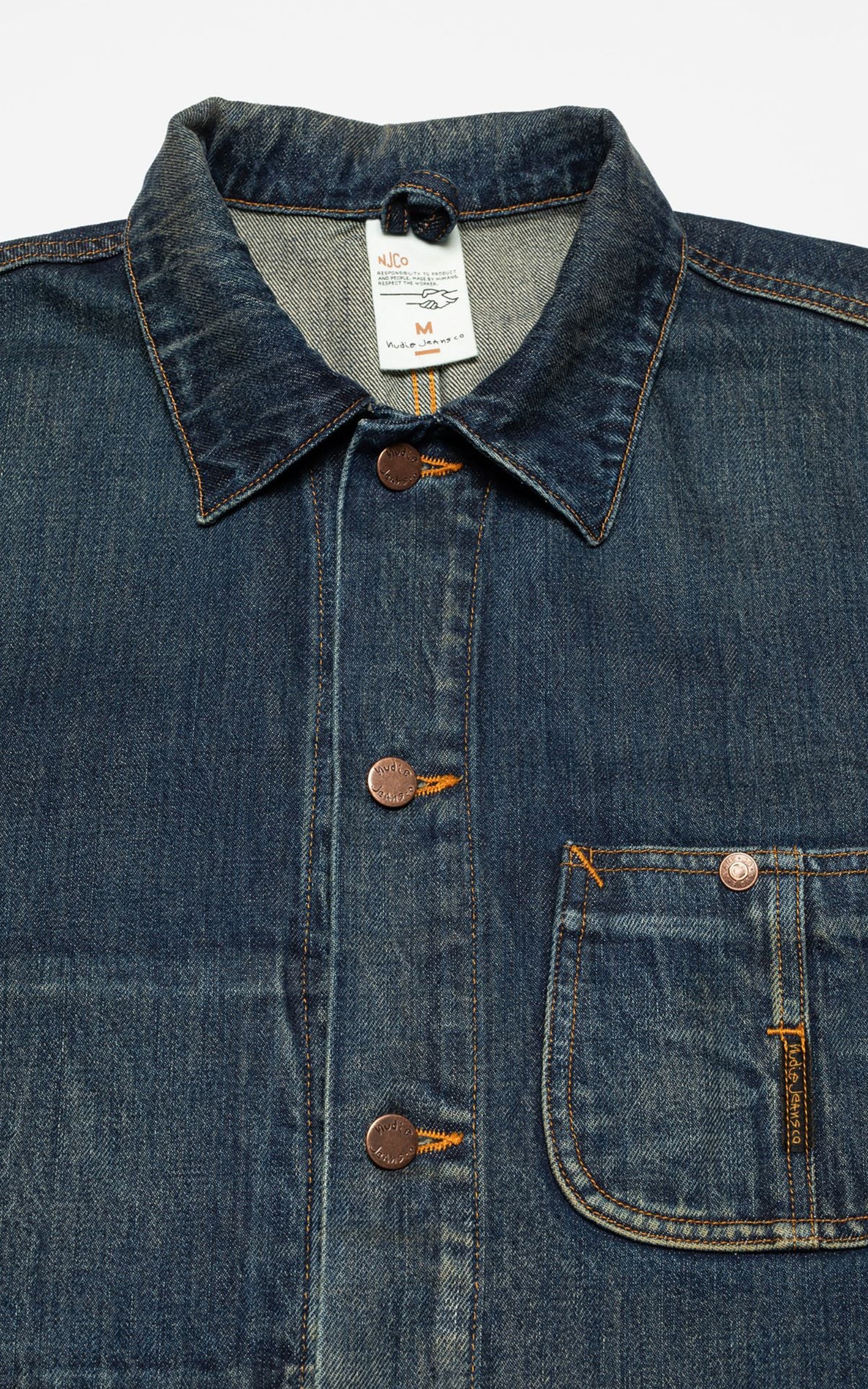 Nudie Jeans Howie Chore Jacket Dirt Wash - Image 3