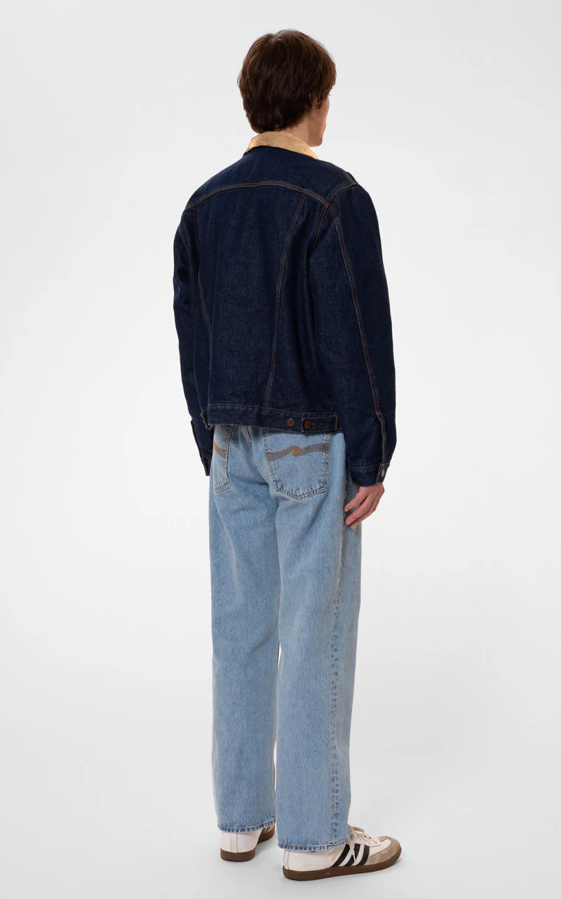 Nudie Jeans Johnny Thunder Denim Jacket Dark Blue - Image 3