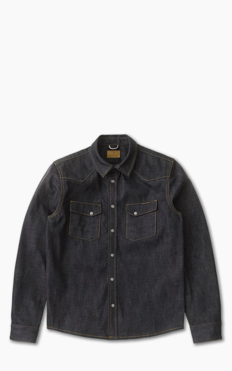 Nudie Jeans Jonas Denim Shirt Dry Ace Selvage