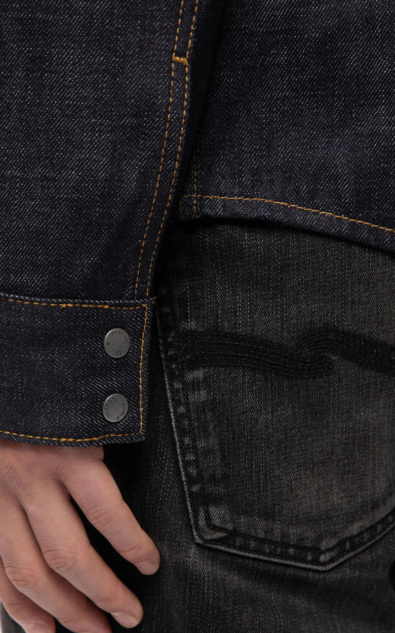 Nudie Jeans Jonas Denim Shirt Dry Ace Selvage - Image 8