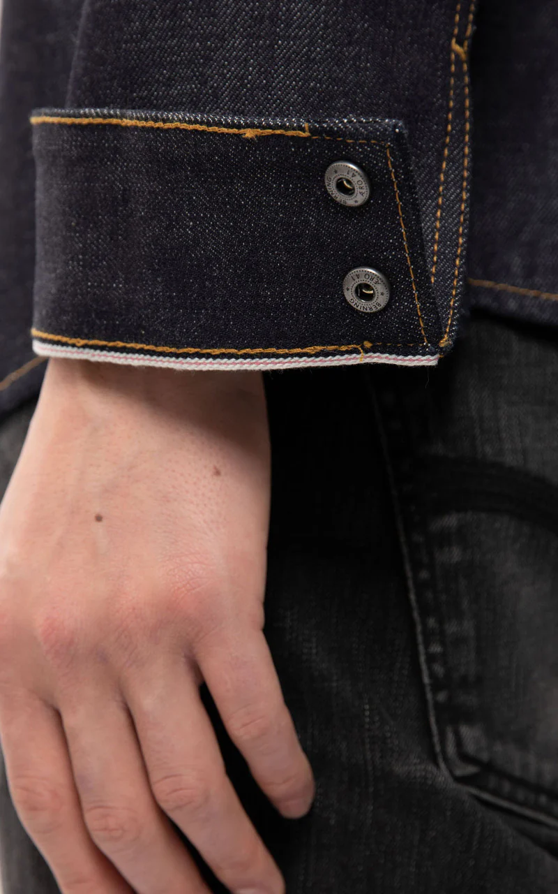 Nudie Jeans Jonas Denim Shirt Dry Ace Selvage - Image 9