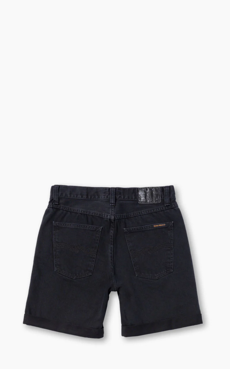 Nudie Jeans Josh Denim Shorts Aged Black - Image 5