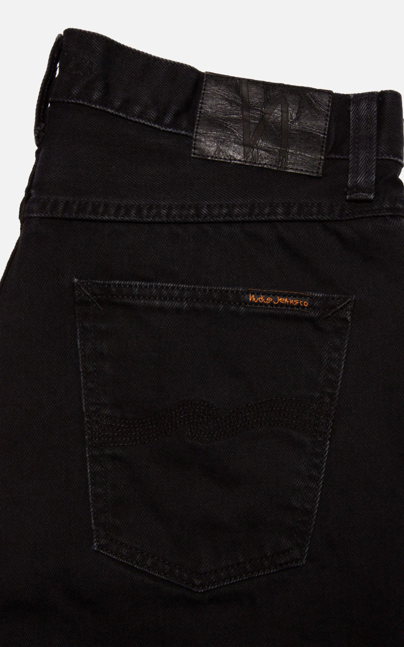 Nudie Jeans Josh Denim Shorts Aged Black - Image 7
