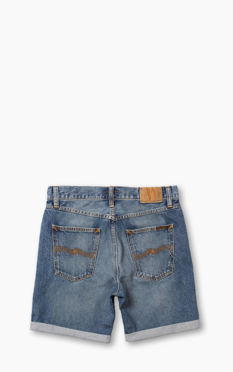 Nudie Jeans Josh Denim Shorts Blue Haze - Image 5