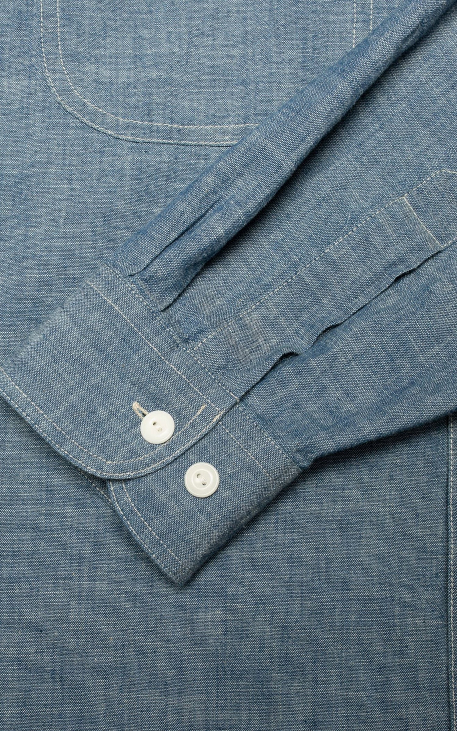 Nudie Jeans Julian Worker Shirt Chambray - Image 4