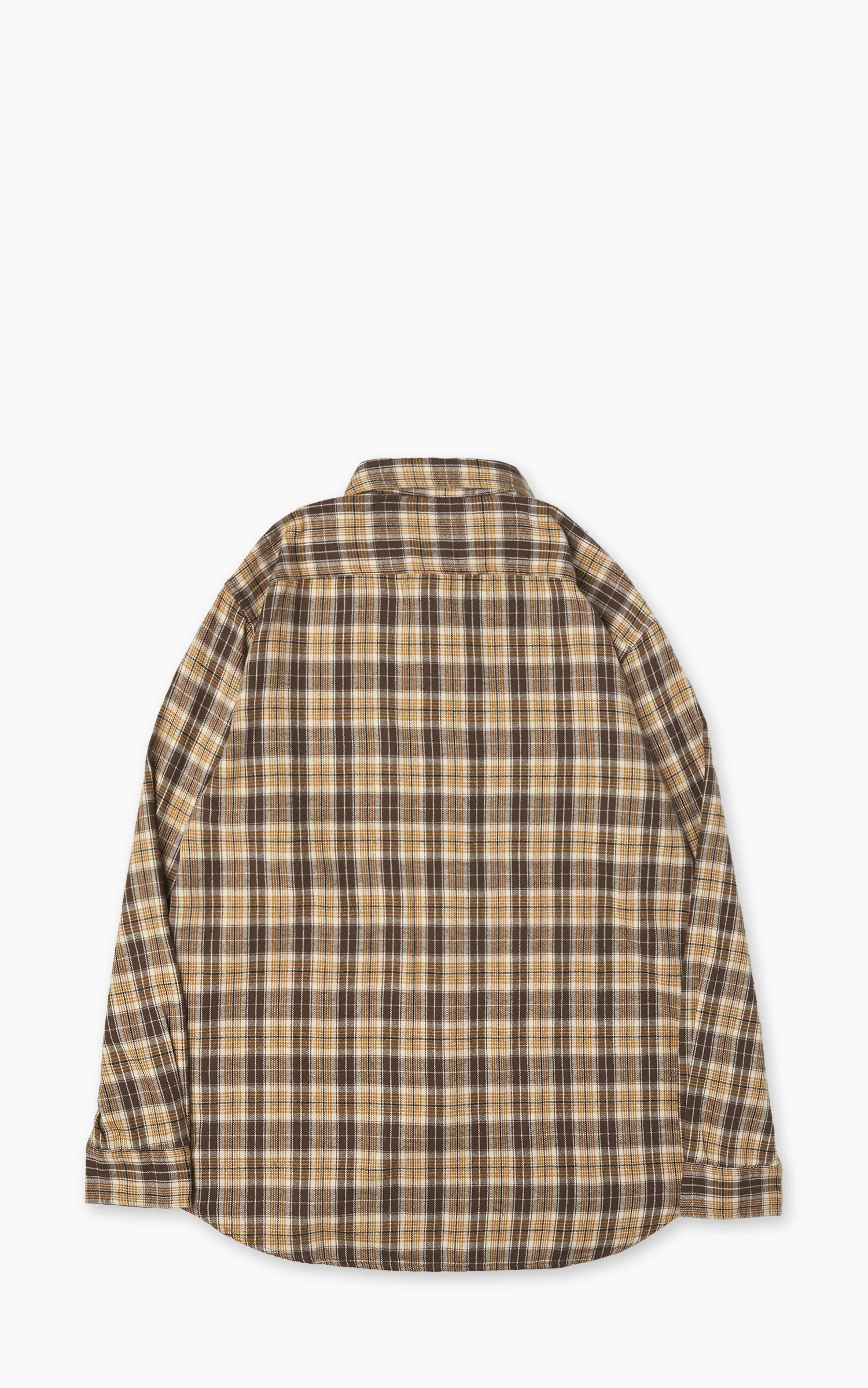 Nudie Jeans Julian Worker Shirt Check Brown - Image 3