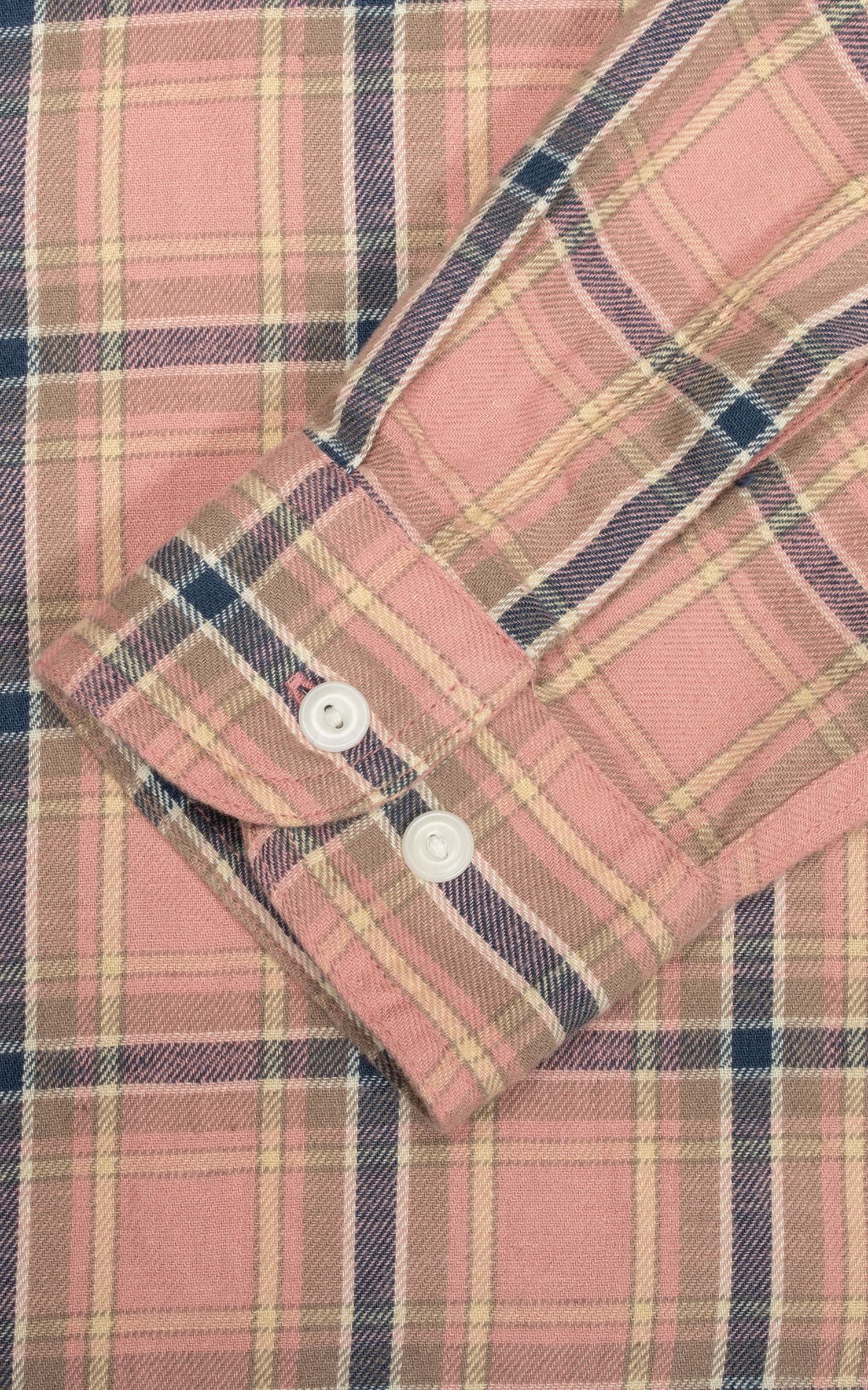 Nudie Jeans Julian Worker Shirt Checked Pink - Image 5