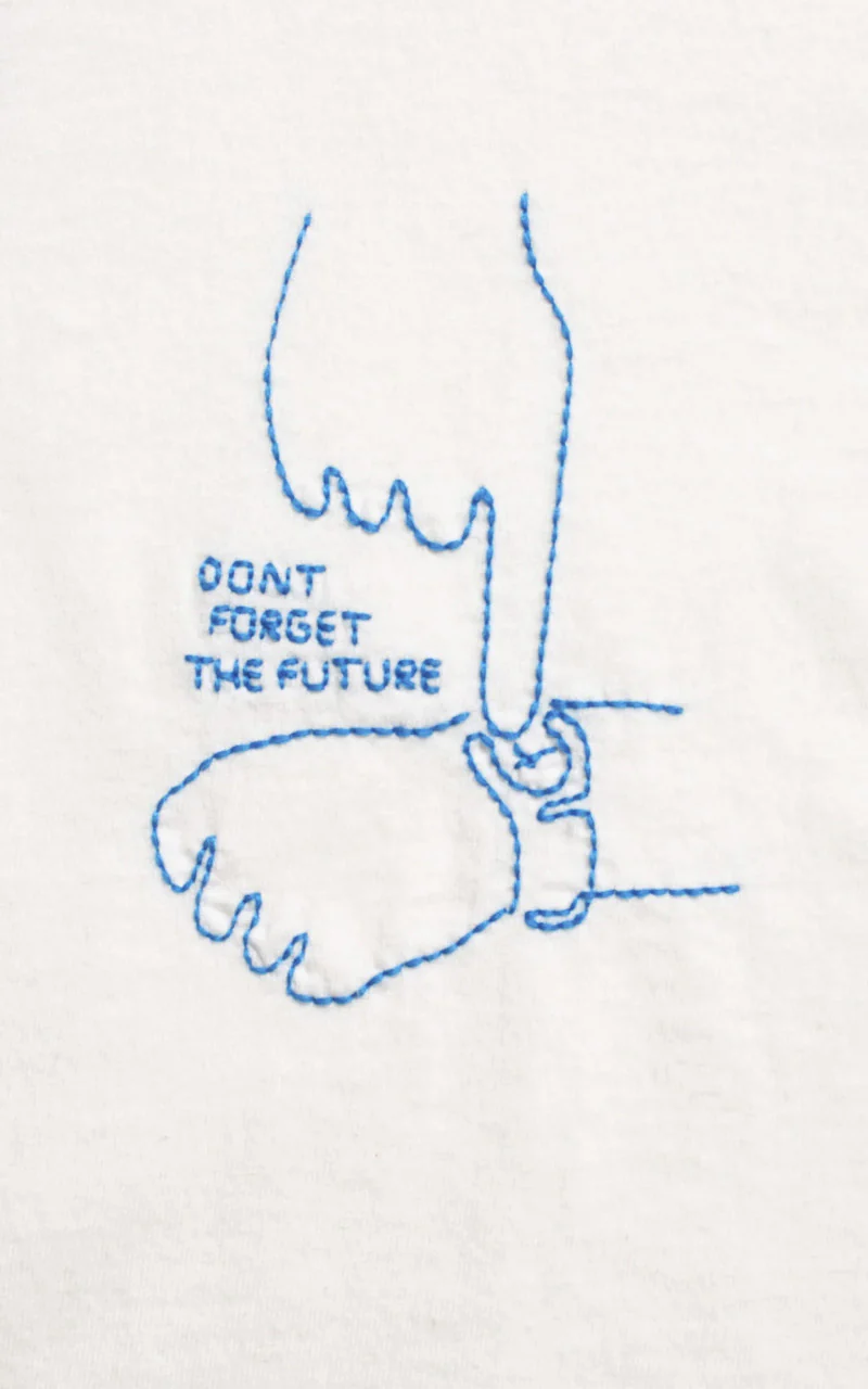 Nudie Jeans Koffe Future Tee Offwhite - Image 5