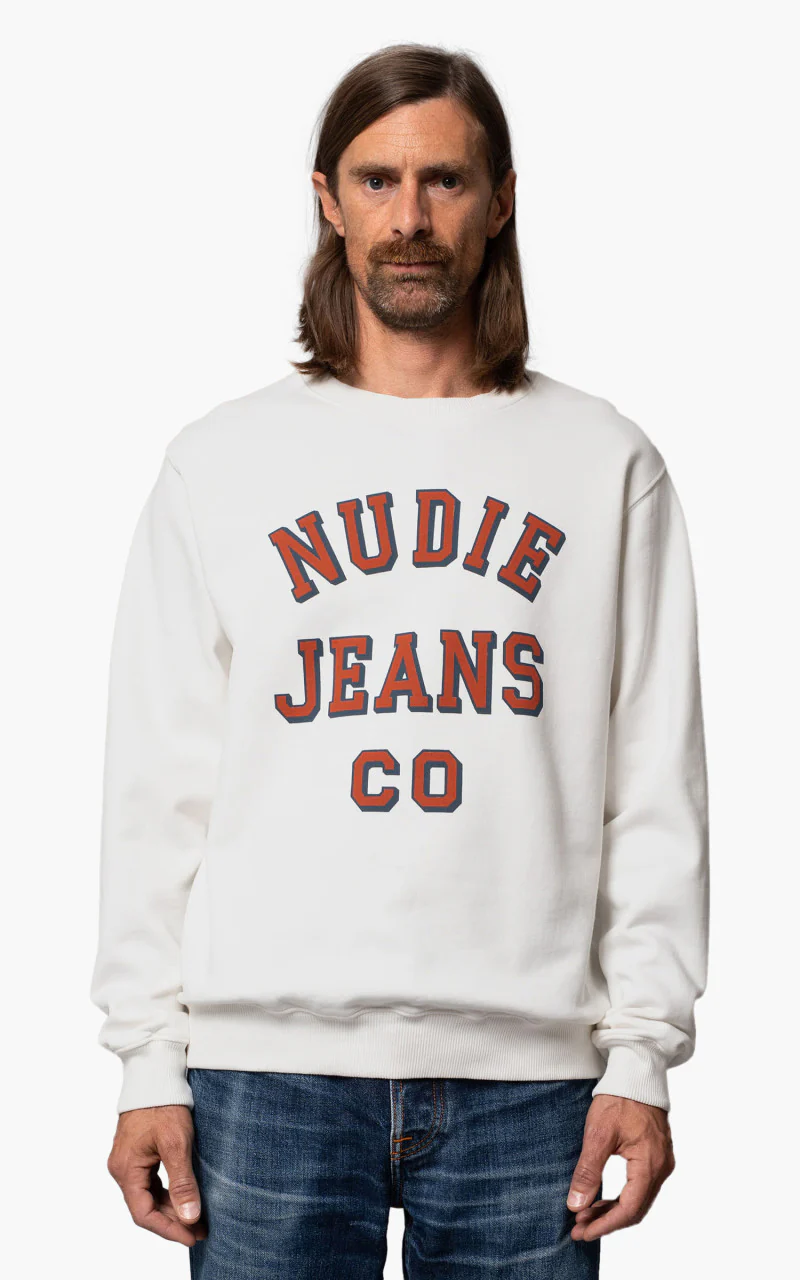 Nudie Jeans Lasse Nudie Jeans CO Chalk White - Image 2