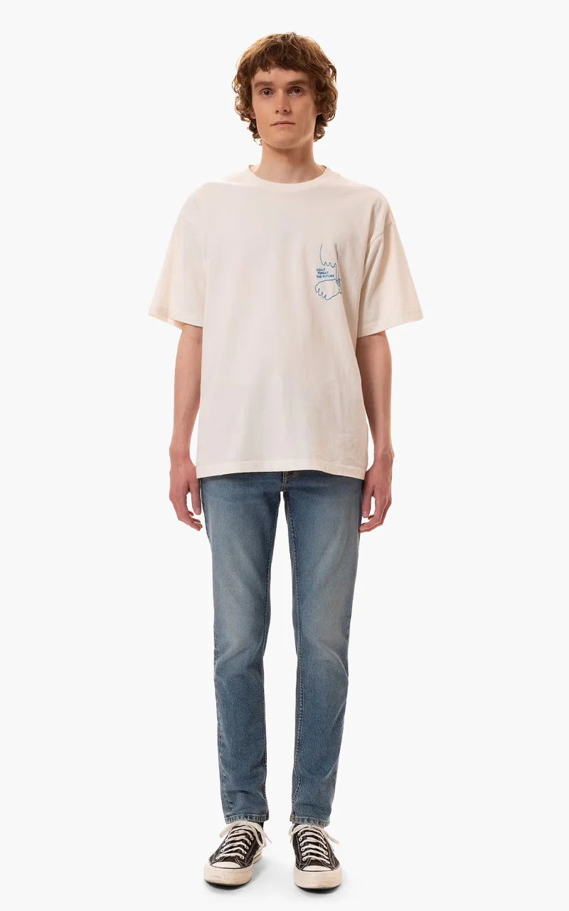Nudie Jeans Lean Dean Blue Hope - Image 2