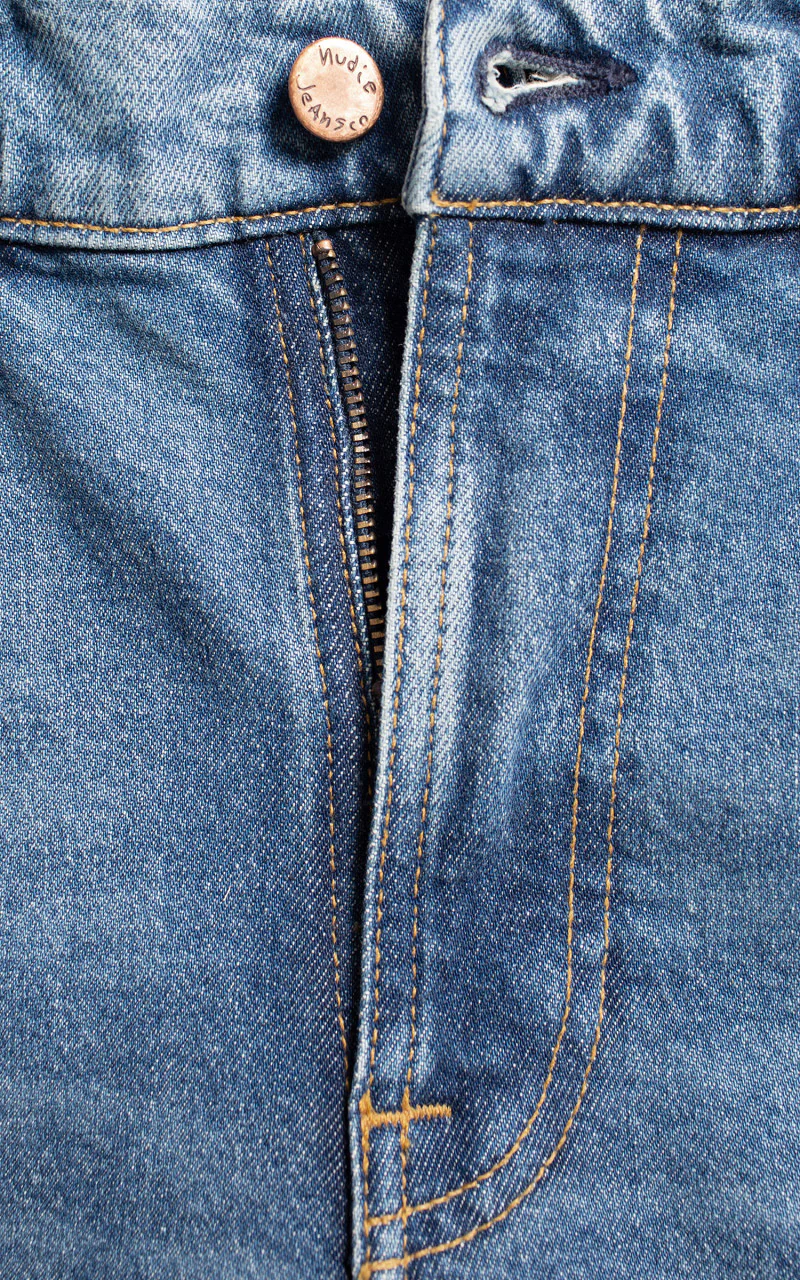 Nudie Jeans Lean Dean Blue Hope - Image 4