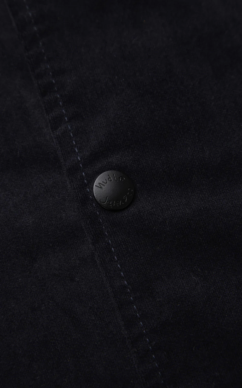 Nudie Jeans Mark Velvet Jacket Navy - Image 4