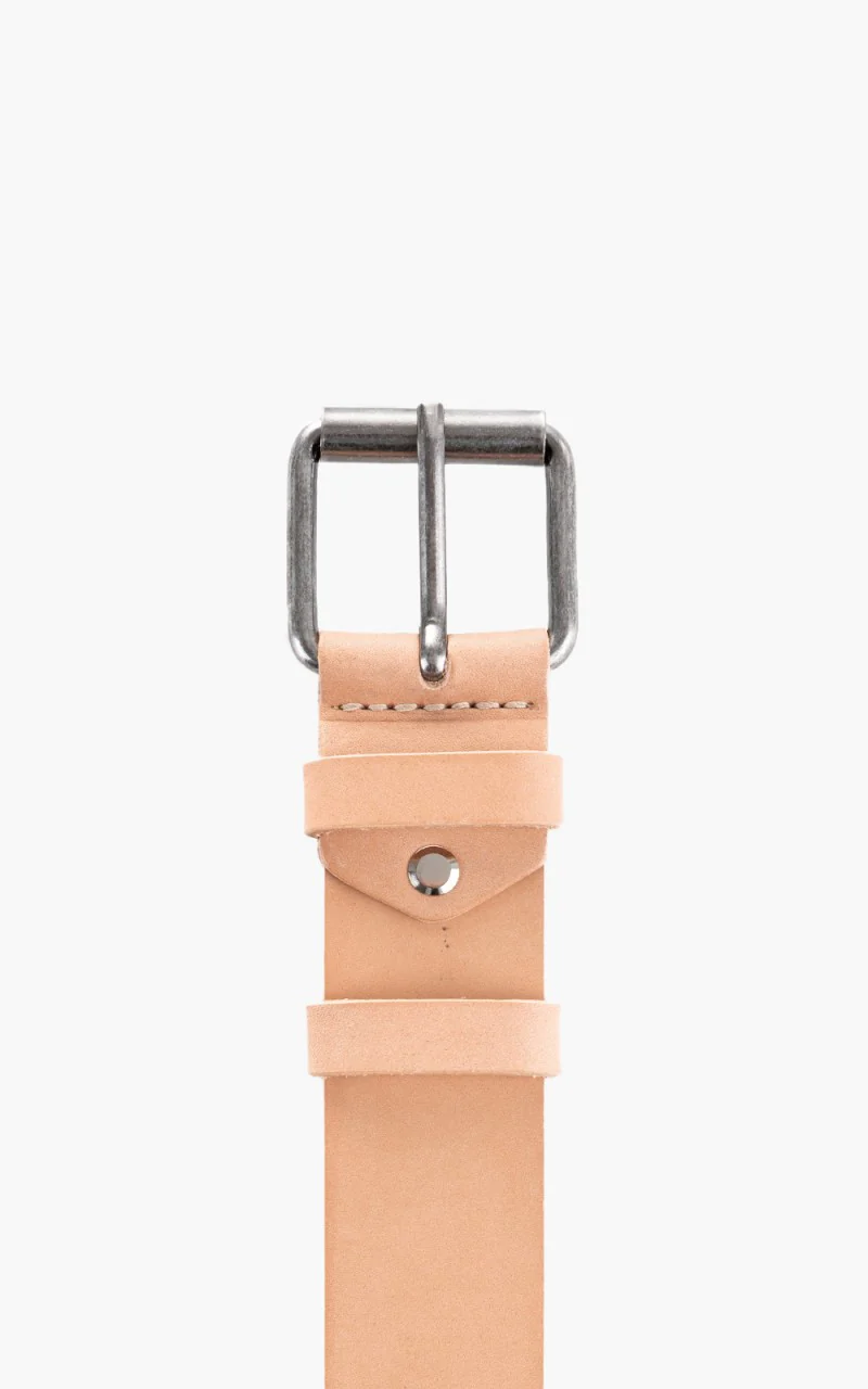 Nudie Jeans Pedersson Leather Belt Natural - Image 3