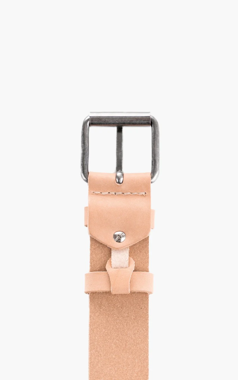 Nudie Jeans Pedersson Leather Belt Natural - Image 5
