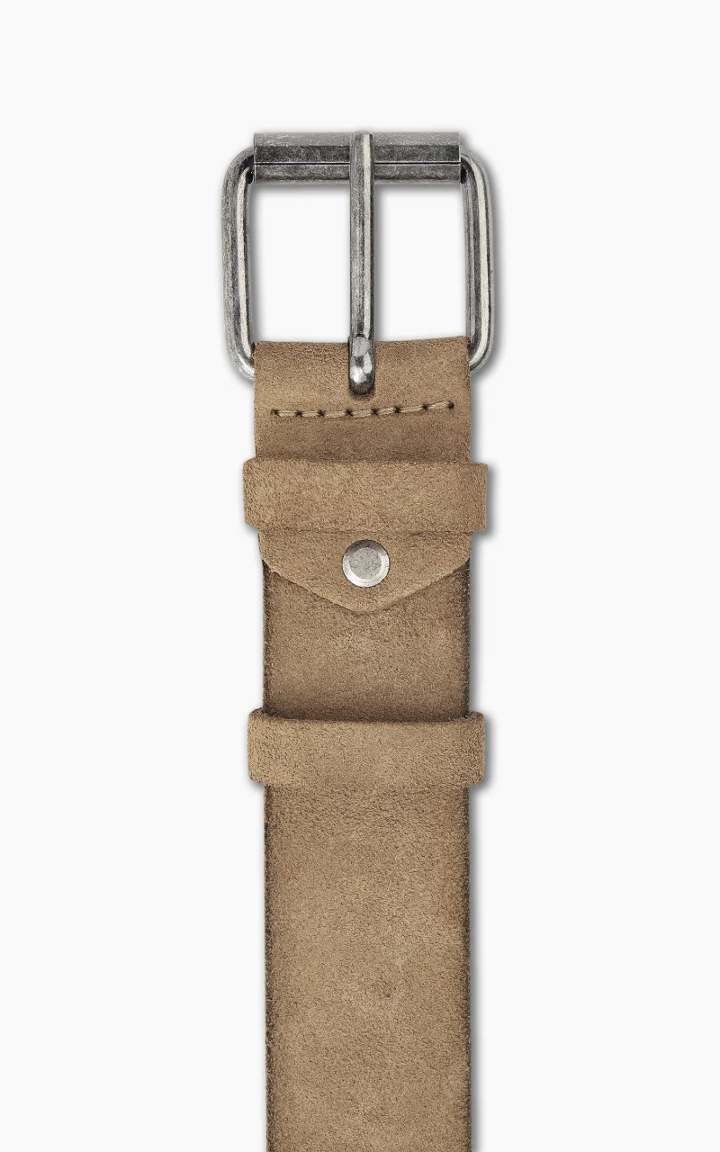 Nudie Jeans Pedersson Suede Belt Beige - Image 2