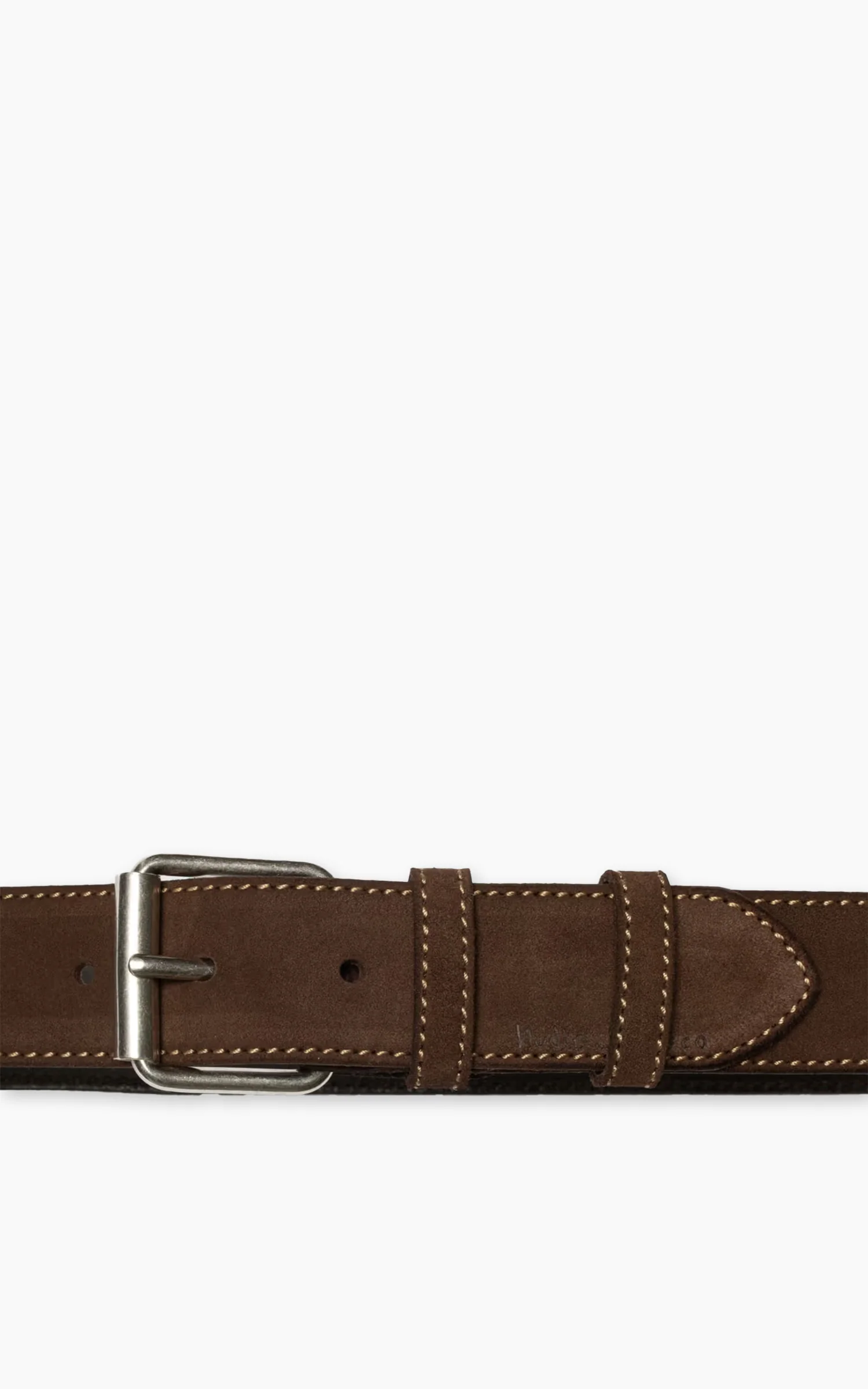 Nudie Jeans Pedersson Suede Belt Dark Brown - Image 3