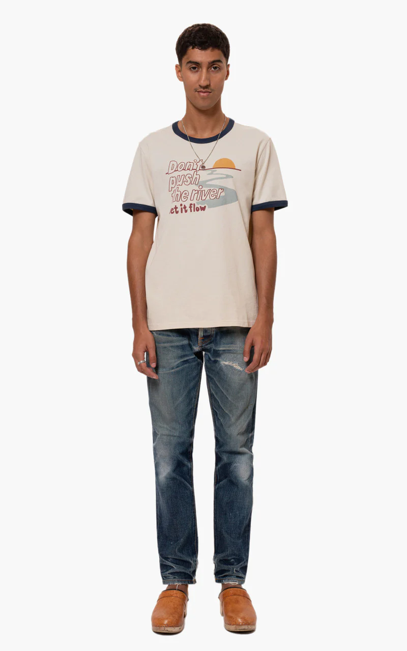 Nudie Jeans Ricky Push The River Ivory - Image 2