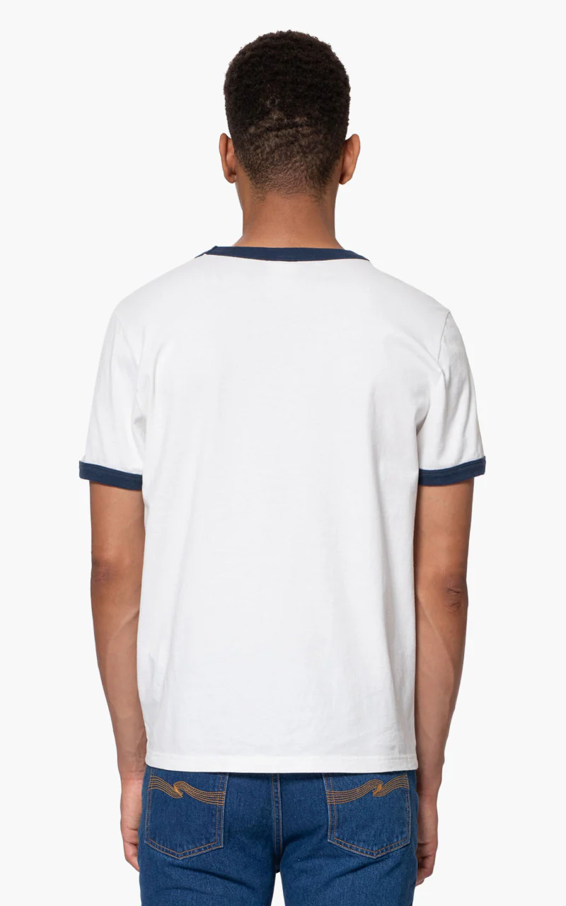 Nudie Jeans Ricky Sense Dance Chalk White - Image 3
