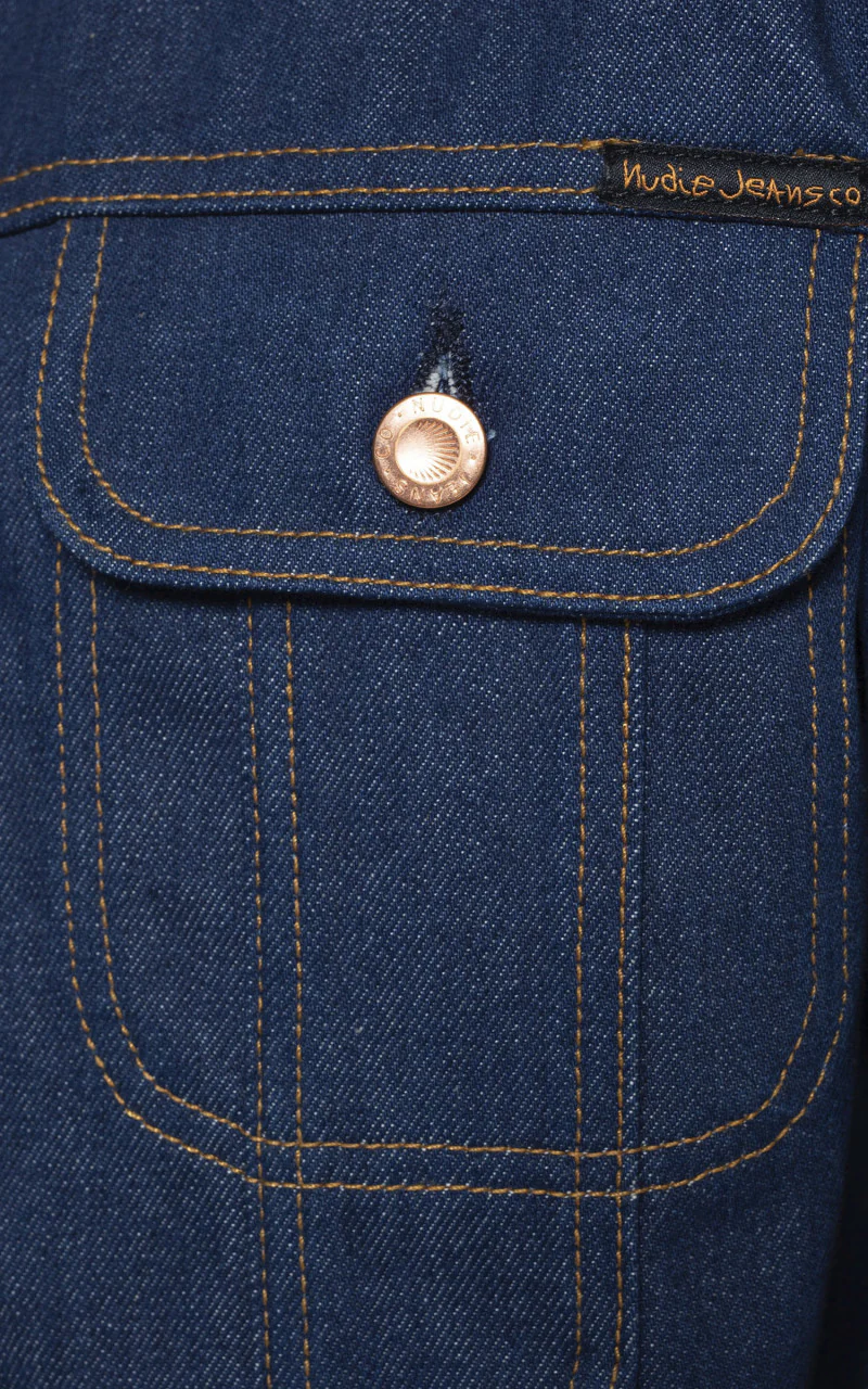 Nudie Jeans Robby Dry 70s Blue - Image 3