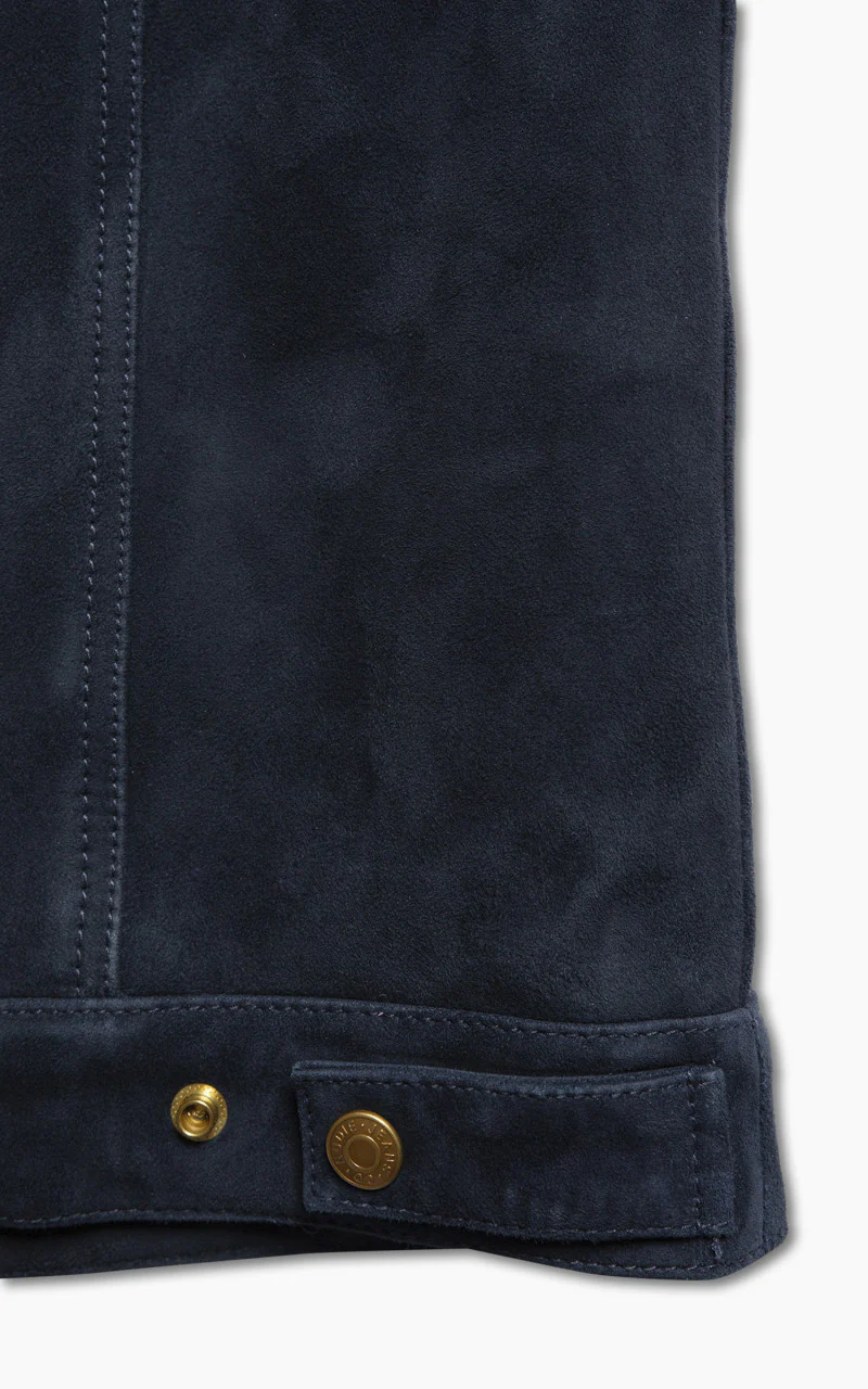 Nudie Jeans Robby Nubuck Jacket Navy - Image 6