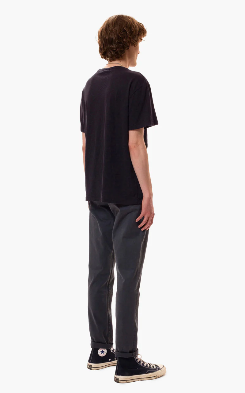 Nudie Jeans Roffe T-Shirt Black - Image 4