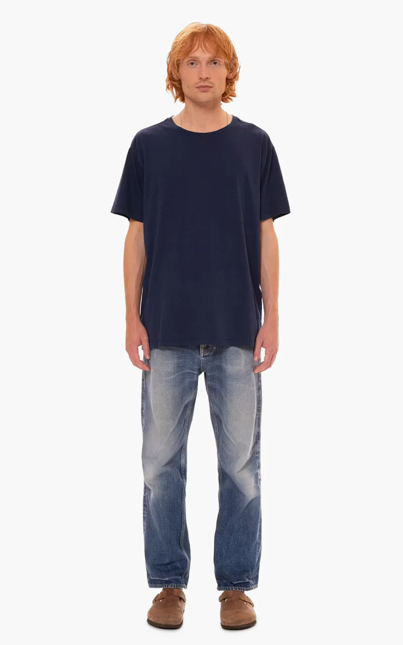 Nudie Jeans Roffe T-Shirt French Blue - Image 2