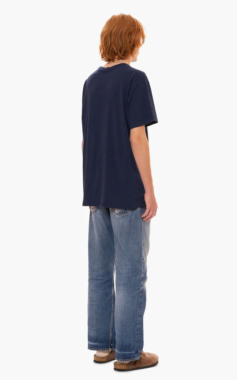 Nudie Jeans Roffe T-Shirt French Blue - Image 5