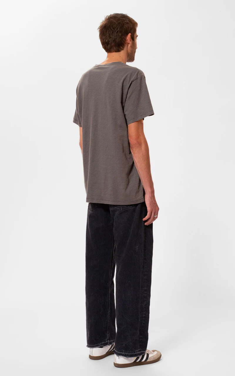 Nudie Jeans Roffe T-Shirt Mud - Image 4