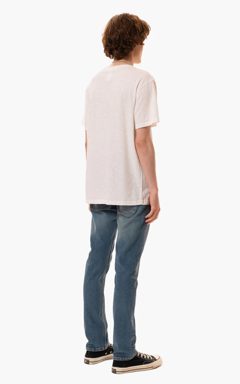Nudie Jeans Roffe T-Shirt Offwhite - Image 4