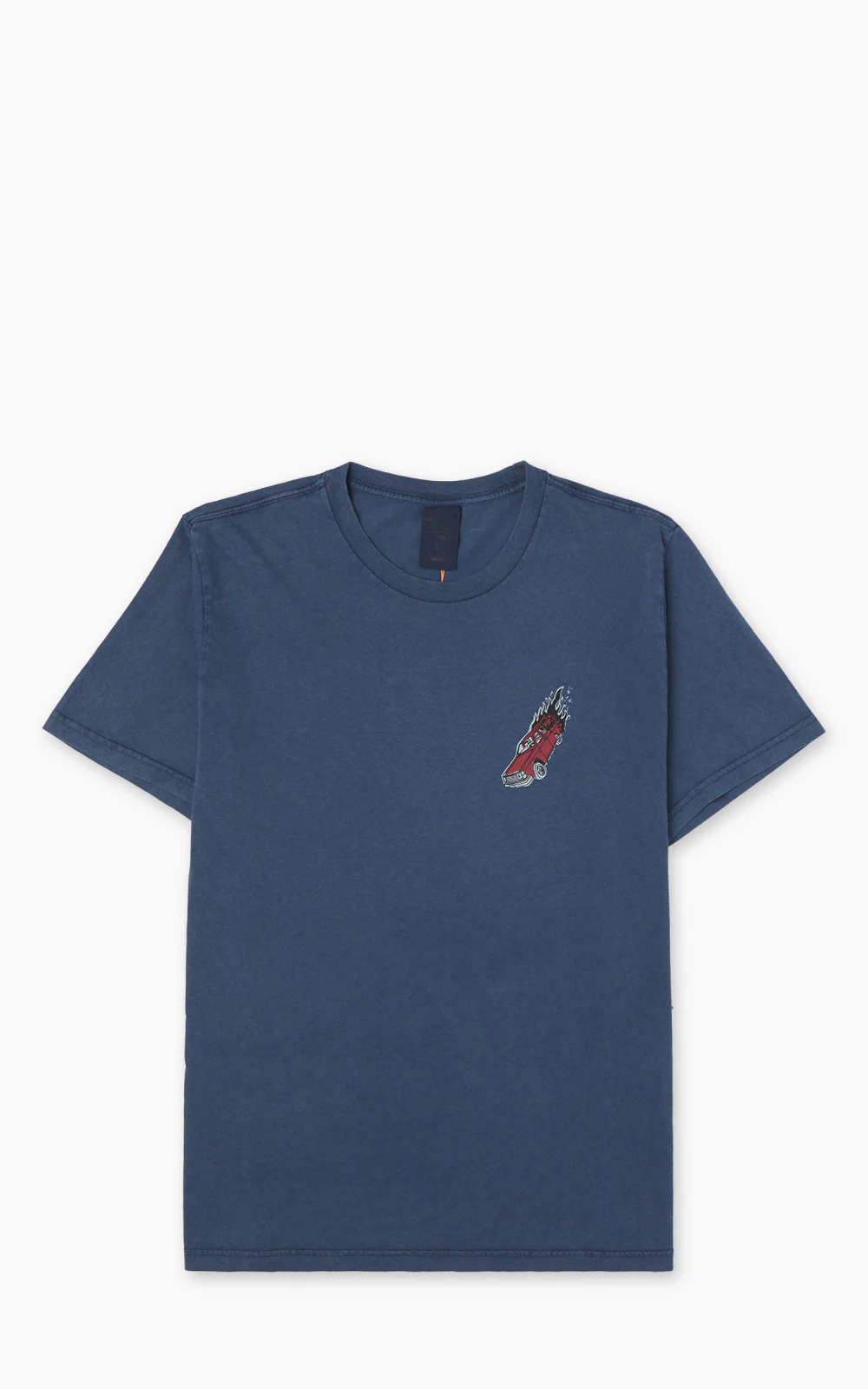Nudie Jeans Roy Basement Tracks T-Shirt Blue