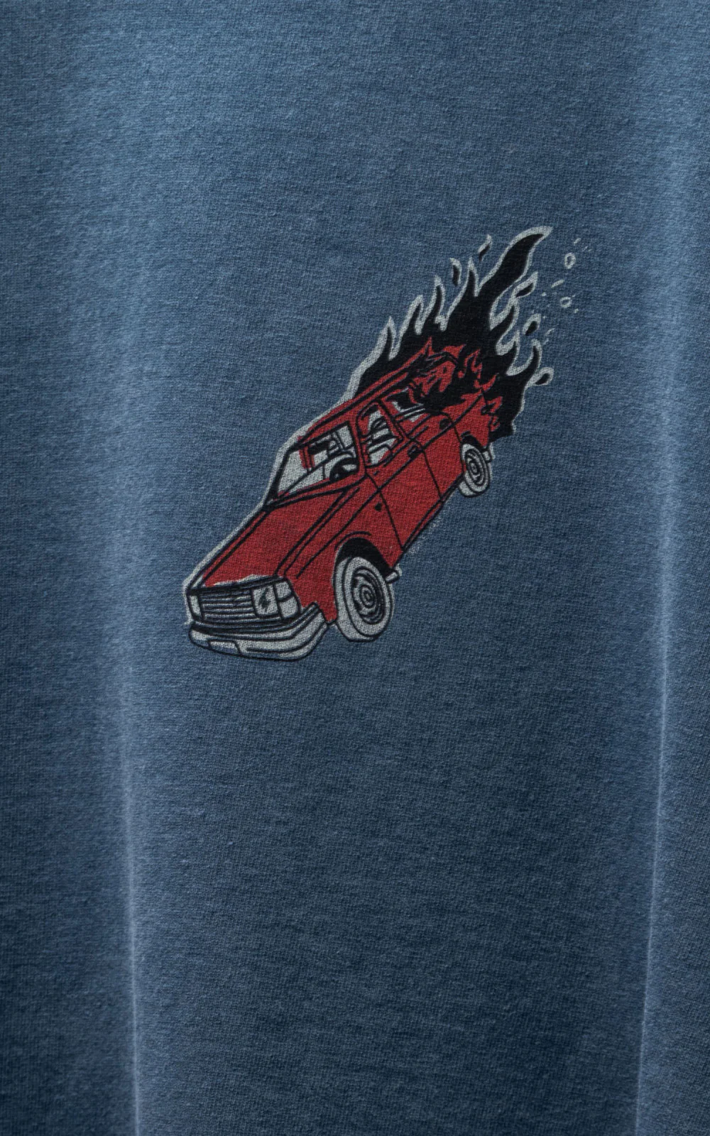 Nudie Jeans Roy Basement Tracks T-Shirt Blue - Image 5