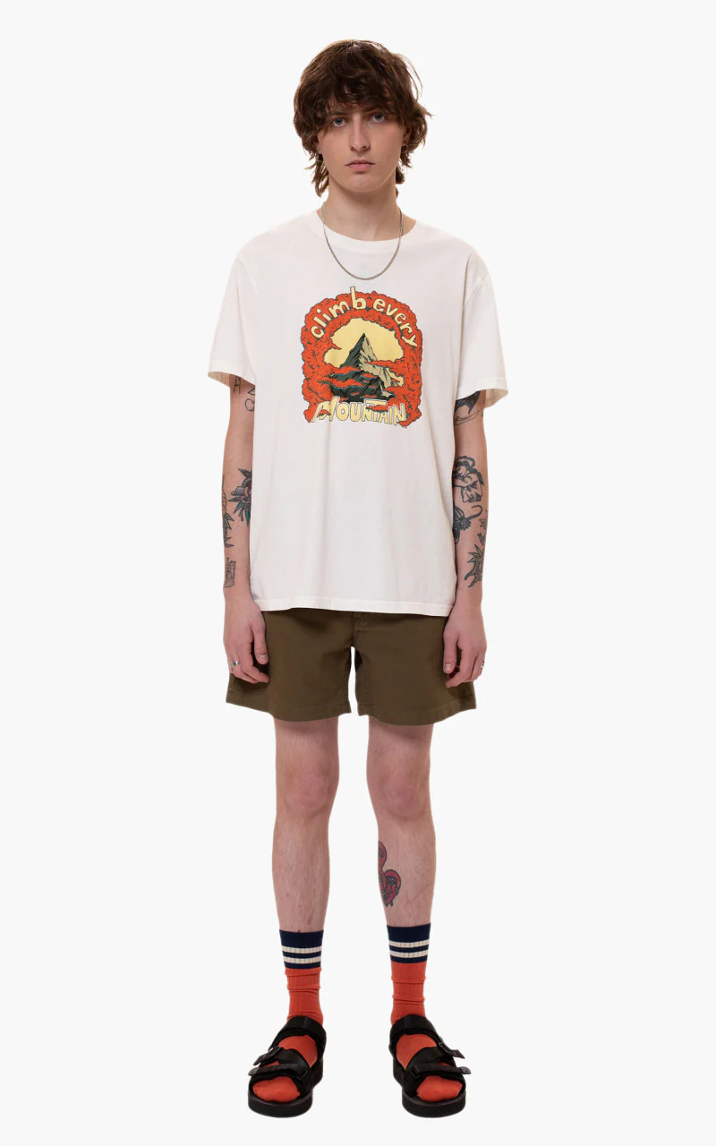 Nudie Jeans Roy Every Mountain Chalk White - Image 2