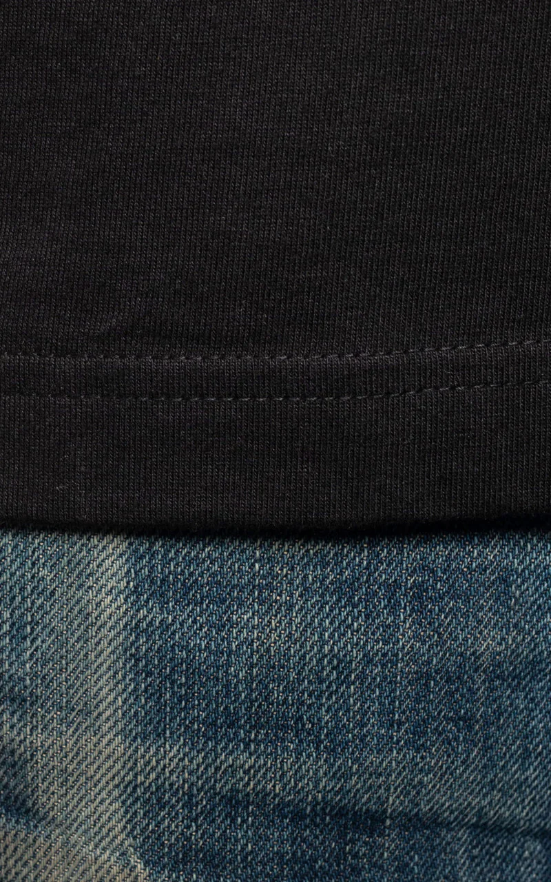 Nudie Jeans Roy Logo Tee Black - Image 6
