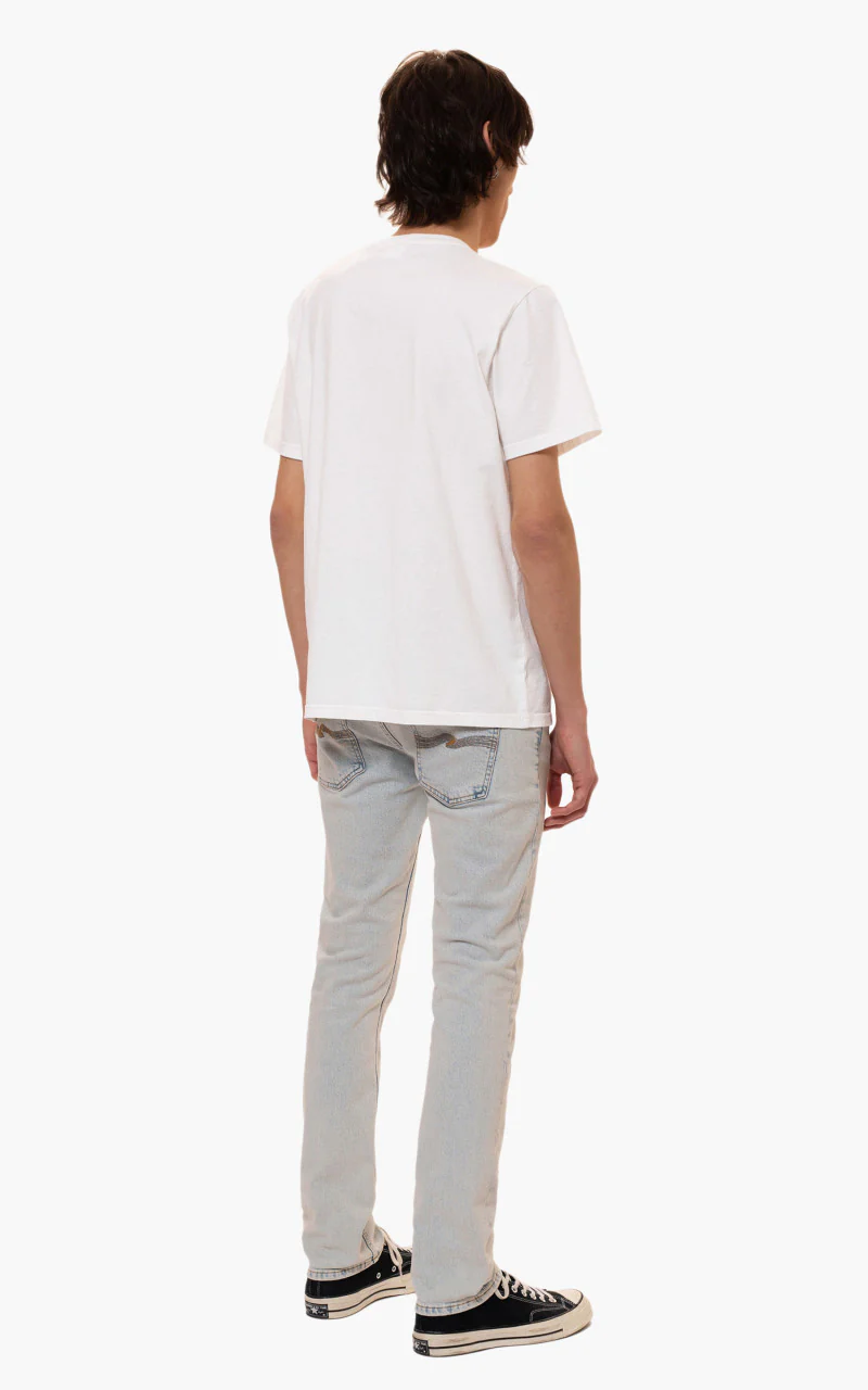 Nudie Jeans Roy Pause And Play Chalk White - Image 4