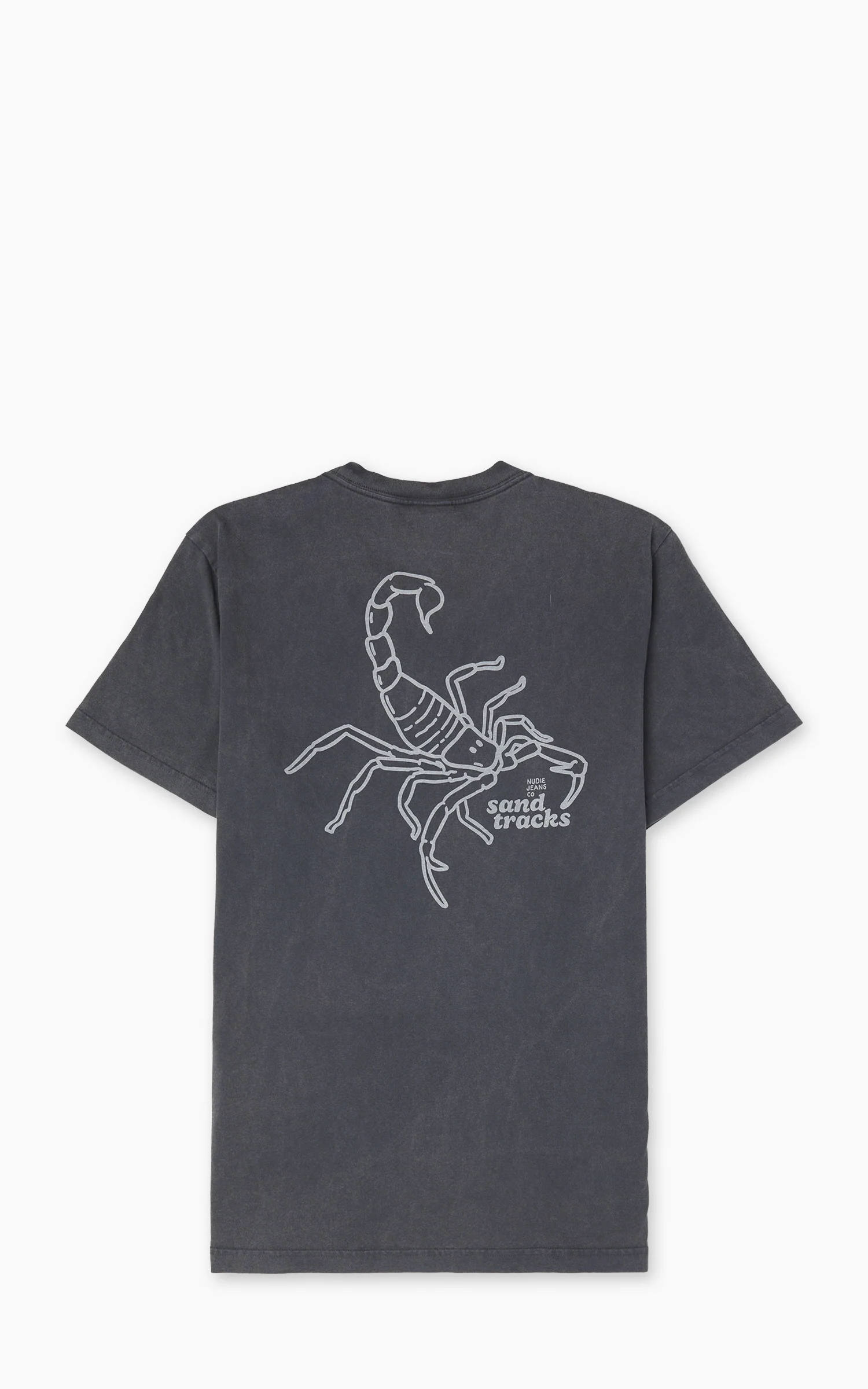 Nudie Jeans Roy Sand Tracks T-Shirt Antracite - Image 2