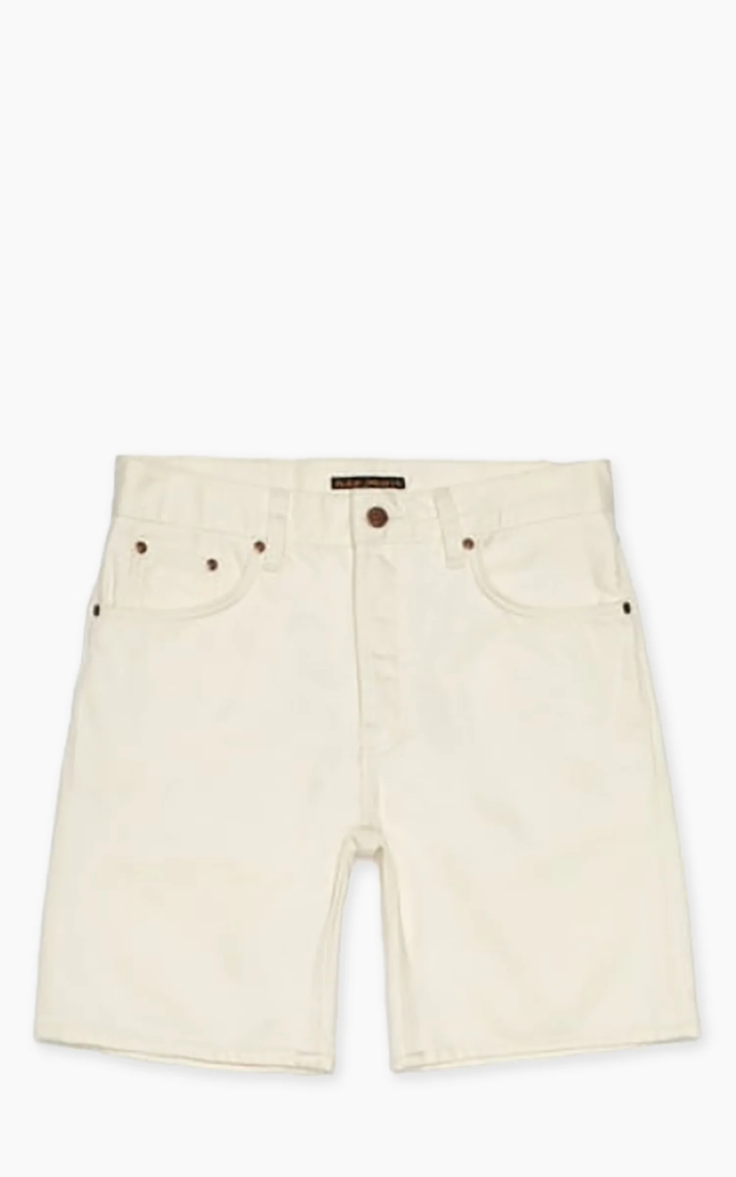Nudie Jeans Seth Denim Shorts Everivory