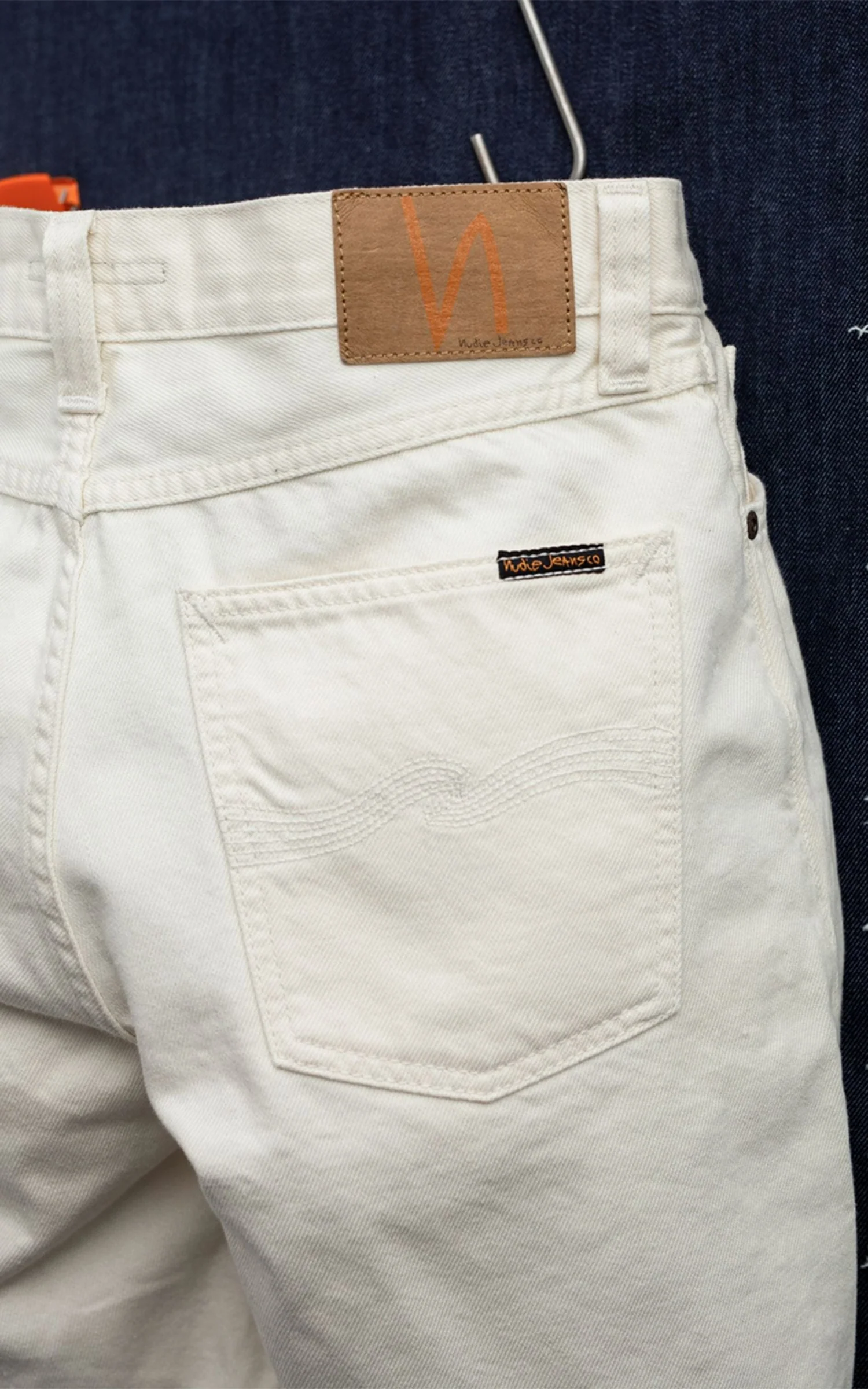 Nudie Jeans Seth Denim Shorts Everivory - Image 4