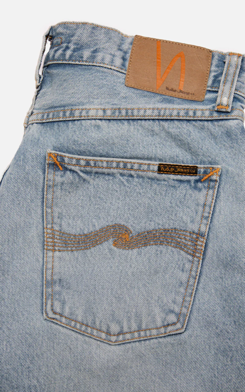 Nudie Jeans Seth Denim Shorts Sea Salt - Image 6